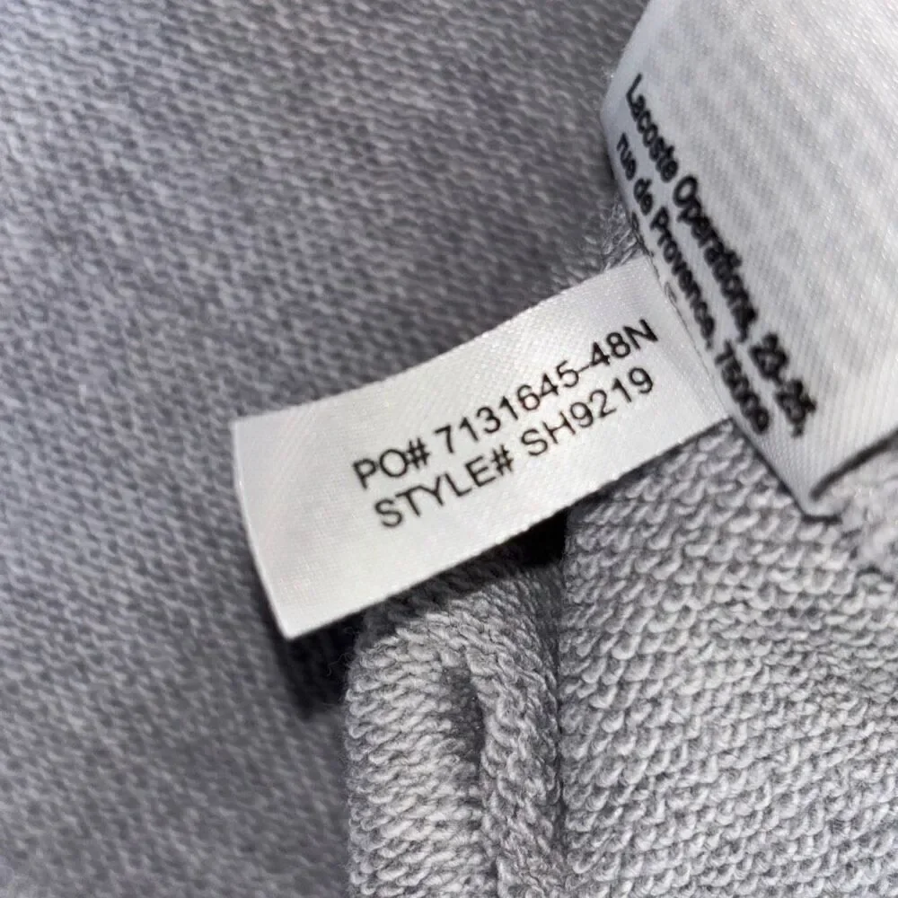 Lacoste Men's Long Sleeve Letter Block Graphic Sweatshirt gray Size M